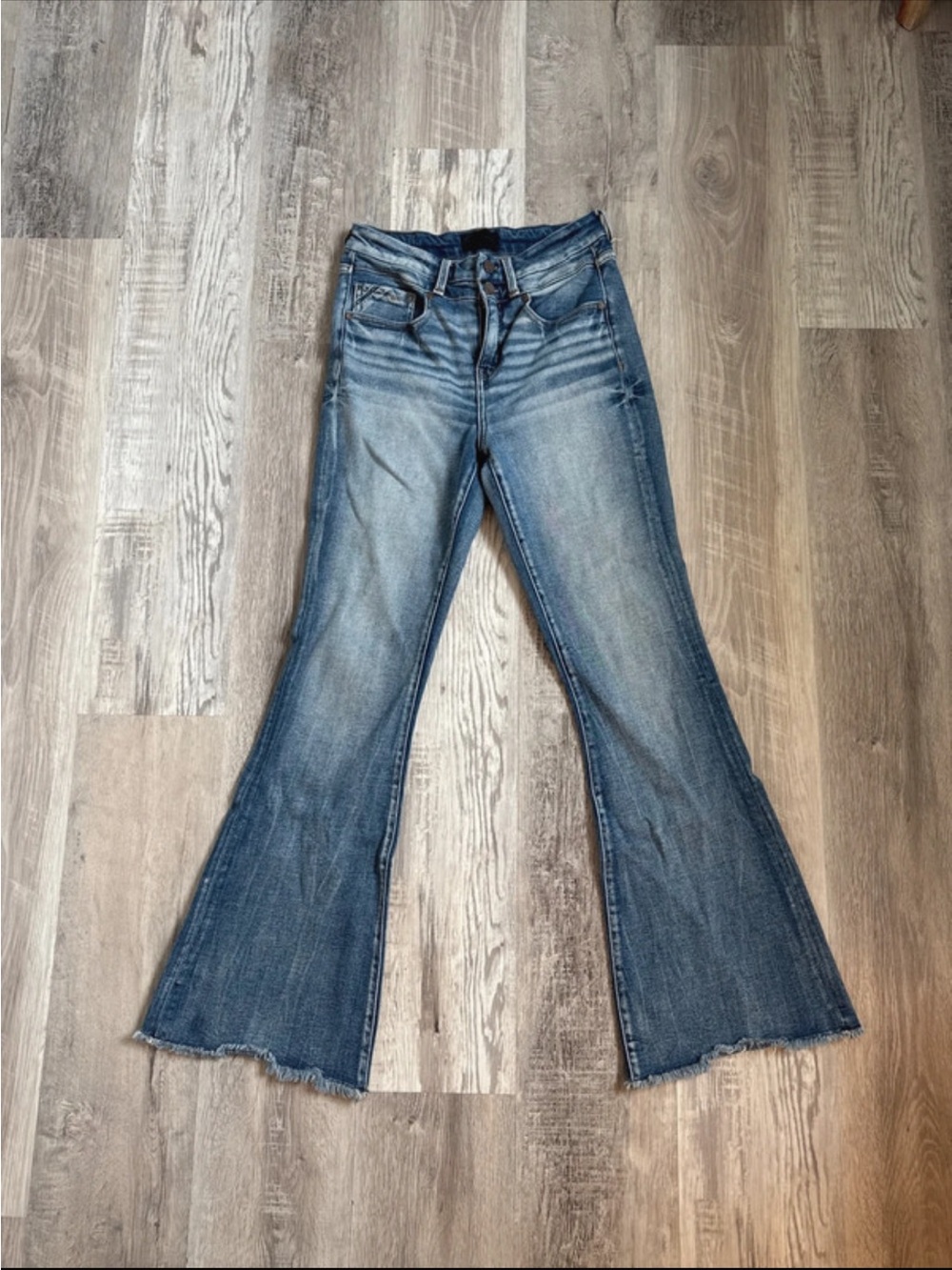 Buckle Black Boot Cut Jeans
